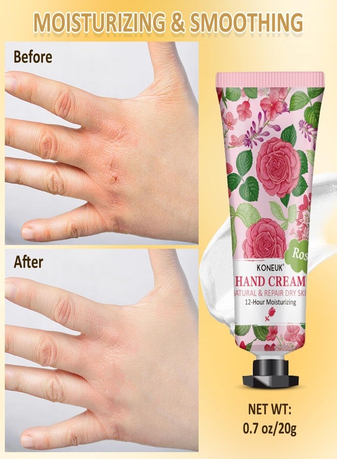 KONEUK 8 Pack Hand Cream Gifts Set for Women, Mini Hand Lotion Travel Size for Dry Cracked Hands, Bulk Hand Cream for Stocking Stuffer, Bridal Shower Favors, Birthday Gifts, Christmas Gifts for Women - Image 5